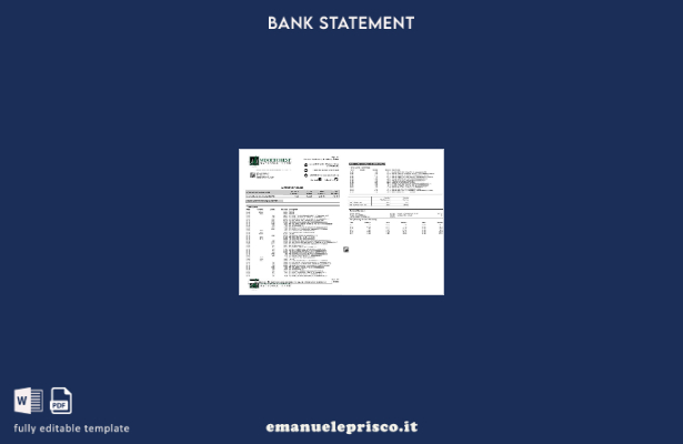modello word di estratto conto bancario nazionale Australia Woodforest stile ver